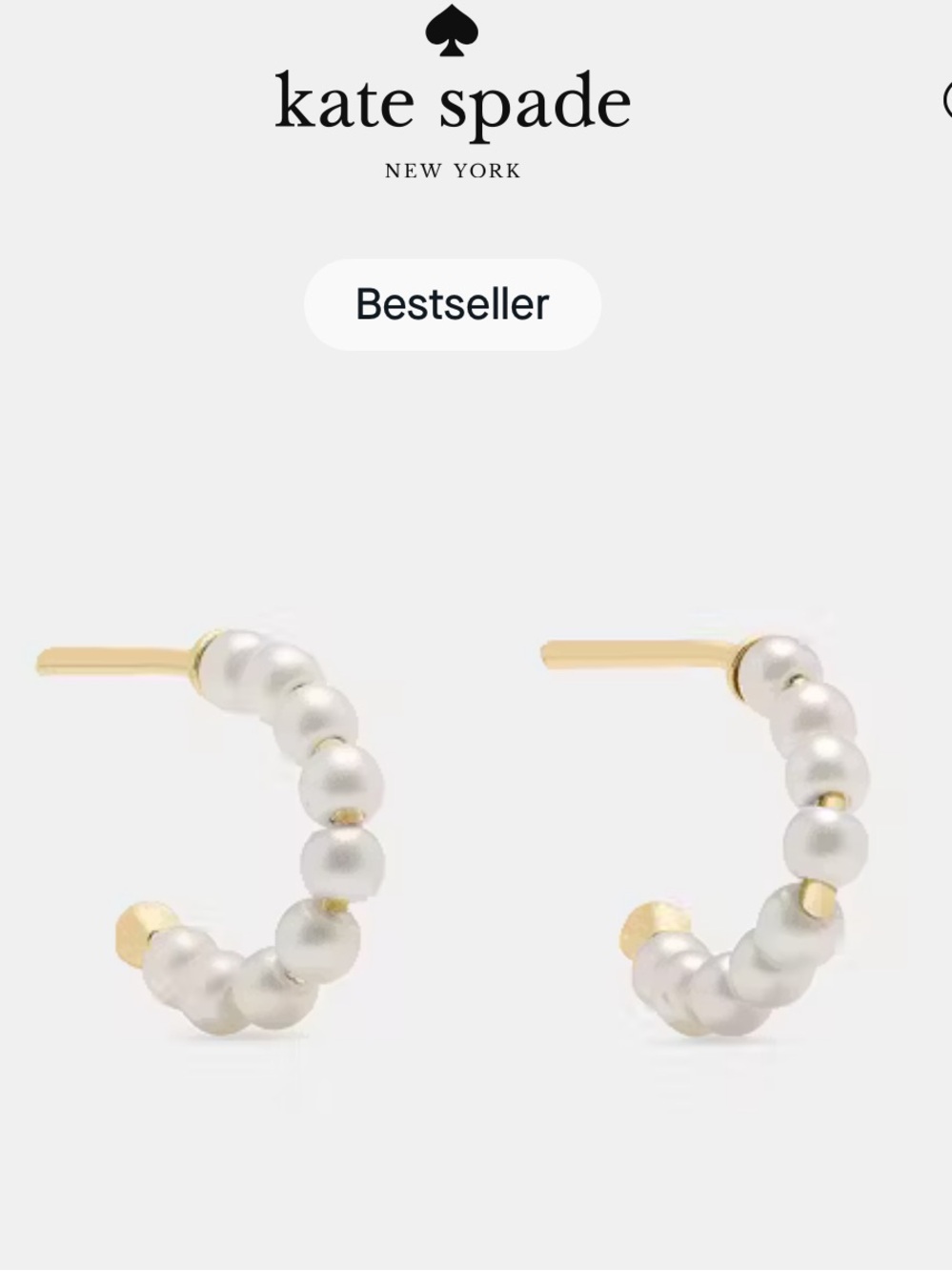 Kate spade Tiny Twinkles Mini Pearl Mini
Hoops
